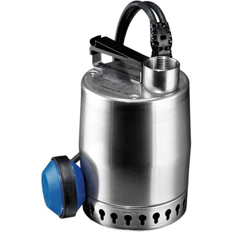 Bomba sumergible Grundfos UNILIFT KP 250 A1 para sótanos, agua limpia y residual en acero inoxidable con asa y cable automático con flotador de nivel