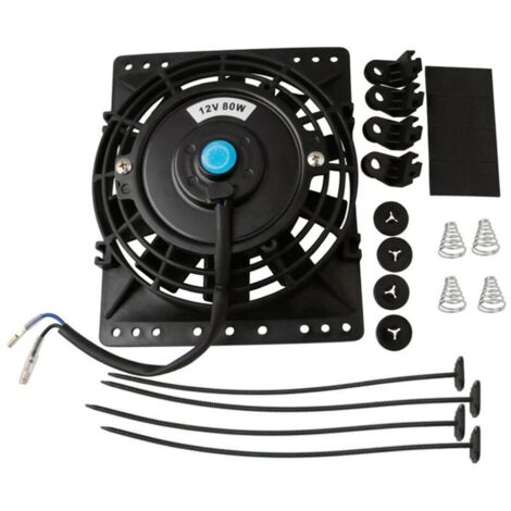Ventilateur Radiateur 6 Pouces 650CFM Universel 12V 80W Refroidissement Mince Direct Remplacement (1/4)