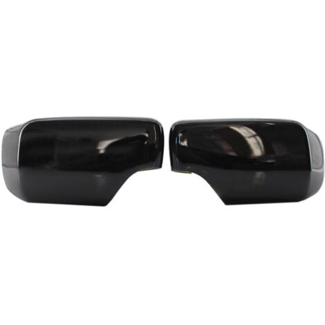 Paire Coques Rétroviseurs Latéraux Pour BMW Série 3 5 E46 E39 1998 2005 Noir Brillant (1/4)