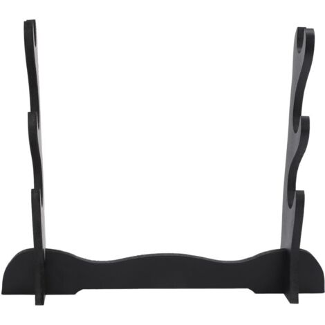 Support Affichage Katana 3 Niveaux Noir pour Épée Samurai