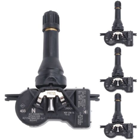 Capteur Pression Pneus 4 Pièces TPMS Compatible J10 J11 NV200 Leaf Juke Note Granta (1/4)