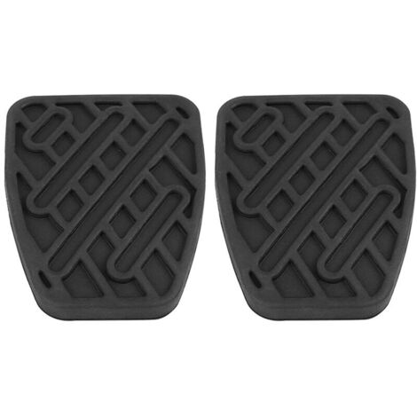 Couvre-Pédales de Frein et Embrayage en Caoutchouc Noir 2 Pièces Compatible 2007-2016 (1/4)