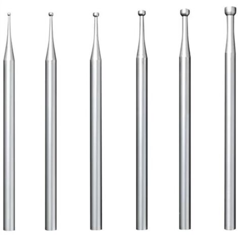 6 Fraises Rondes à Tige de 3/32 Pouces pour Fabrication avec Fil Plus Ronds (1/4)