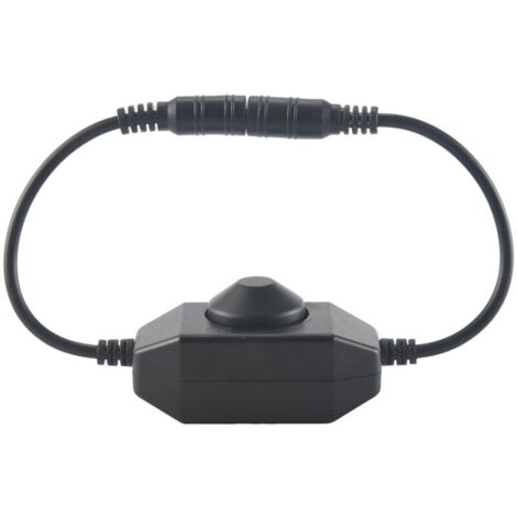 Variateur Gradateur DC 12V-24V 6A pour Barre et Corde LED 3528 5050 5630 Noir (1/4)