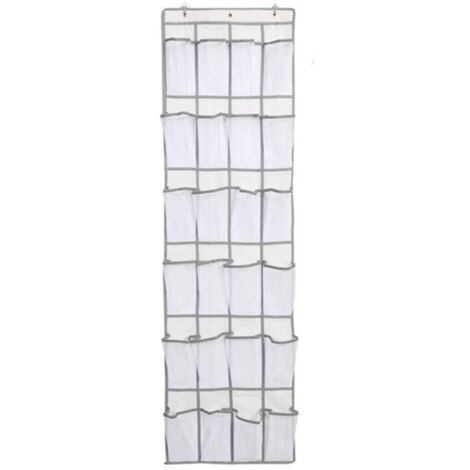 2 pièces Range Chaussures à Suspendre sur la Porte, Sac de Rangement Suspendu avec 24 Poches, Rangement de Chaussures Suspendu, Organiseur de Suspension Multifonction pour Chambre à Coucher (1/3)