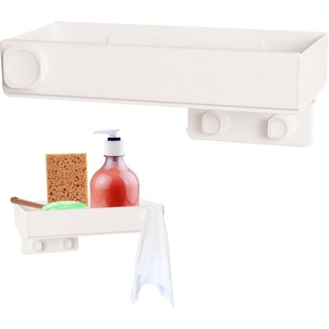 Porte Eponge Evier Cuisine Organisateur - Organiseur à Suspendre Pas de Perçage Rangement Support Eponge pour Poser évier de Cuisine Salle de Bain Stockage Brosse éponge, 1 Pièces (1/4)