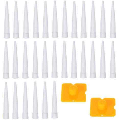 Lot de 32 outils de finition pour mastic - Buses de rechange - Outils de finition pour cuisine et salle de bain (1/4)