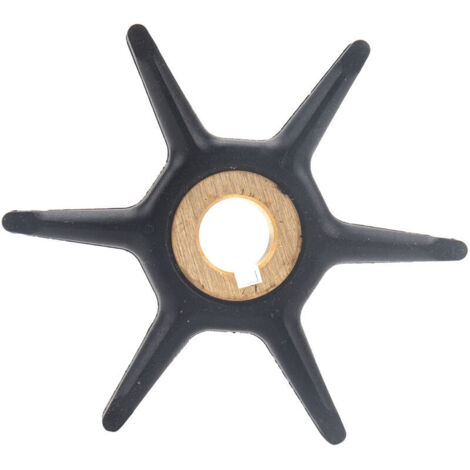 Hors-bord , Hélice en Acier Inoxydable pour Convient à la turbine de pompe à eau hors-bord Johnson 277181, turbine en caoutchouc 434424,18-3001 (1/4)
