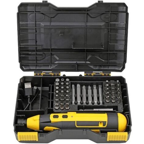 Tournevis électrique sans fil, outil de réparation de perceuse électrique rechargeable au lithium-ion 4V (1/5)