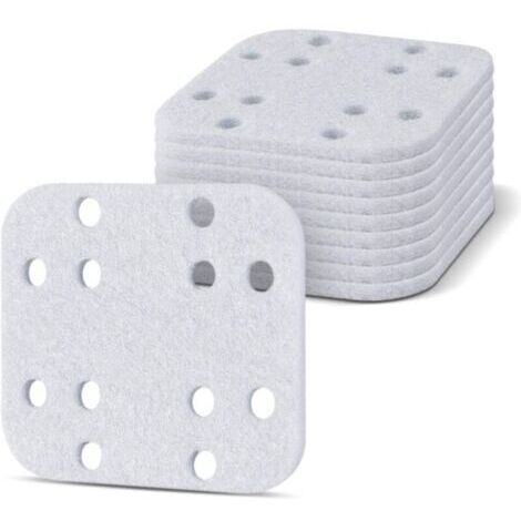 450S & LV 600S Lot de 10 tampons détartrants pour humidificateur d'air avec brouillard chaud et froid, 450S & LV 600S, Blanc (1/4)