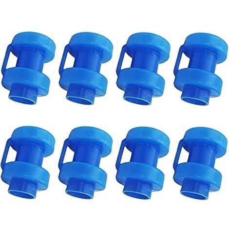 Embouts de Trampoline 8 Pièces Embouts de Tige de Filet, Pièces de Rechange de Trampoline de Diamètre 25 mm Pour Tiges De Filet de Trampoline (bleu) (1/5)