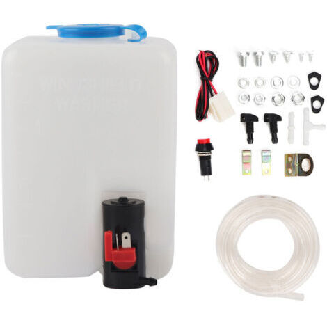 Kit de lave-glace universel pompe de nettoyage 12V 1.8L réservoir d'essuie-glace (1/5)