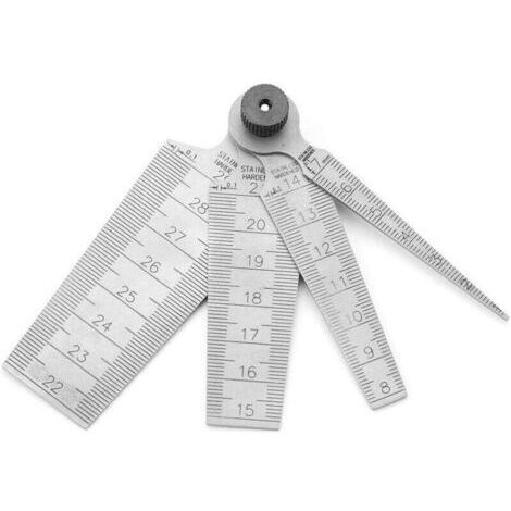 Jauge Conique en Acier Inoxydable pour Soudage, Outil d'Inspection de Trou et Mesure de Gaps Taille Précise (1/5)