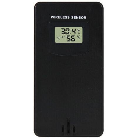 Wetterstation Zubehör Drahtloser Sensorfühler Temperaturmonitor Außen Ersatzsensor Neutral Schwarz 53.49.6cm 1pc (1/4)