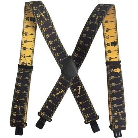 Bretelles pour outils de travail robustes, bretelles avec clips solides, bretelles réglables, bretelles confortables pour hommes et femmes, échelle transparente (1/5)