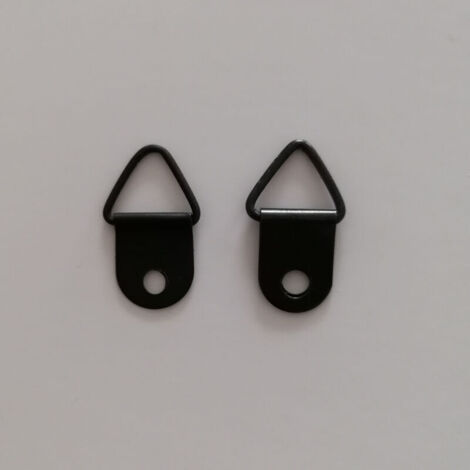 Cadre Photo suspendu, 50 pièces, sans perçage, anneau métallique, cadre de fixation, cadre Photo, fixation de miroir, décoration murale (noir) (1/4)