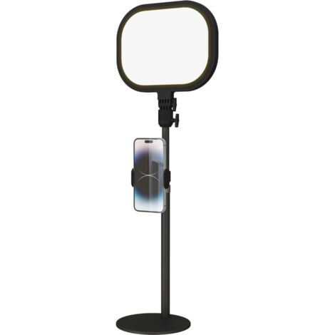 Accessoires pour luminaire d'extérieur Lampe de bureau LED dimmable 5 modes de couleur 10 niveaux de luminosité port USB minuterie support pour téléphone noir (1/4)