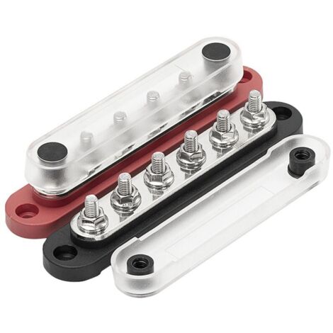 Bloc de Distribution d'Énergie 12V Négative M6 pour Système Solaire Bateau et Automobile (1/4)