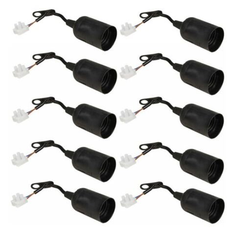 Lot de 10 Douilles à Vis E27 pour Éclairage de Chantier Industriel et Extérieur (1/4)