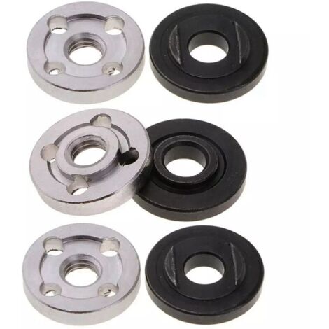 6 Pièces Bride Écrous de Blocage pour Meuleuse d'Angle 9523 Intérieur Extérieur Sans Dents et Dentées (1/4)
