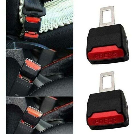 Clip de ceinture de sécurité pour voiture – Rallonge – Verrouillage de boucle – Lot de 2