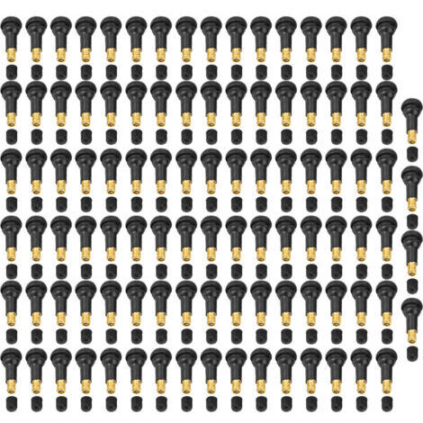 Tige de Valve de pneu à pression, 100 pièces, remplacement universel pour voiture et moto (TR413) (1/5)