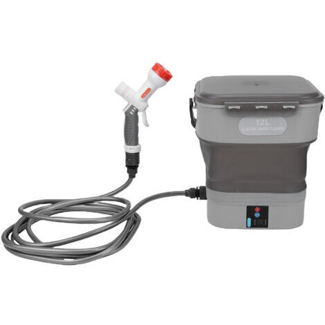 Rosvola Pulvérisateur alimenté par batterie, nettoyeur de voiture électrique Portable à pression d'eau, Rechargeable, avec réservoir pliable de 12l, pour la maison, le jardin et la pelouse (1/5)