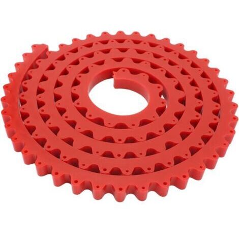 Profilierleiste für die Holzbearbeitung, flexible Kurvenschablone, Führungszahnradkettendesign, einstellbares festes Konturwerkzeug für komplexe Formen für (1 m) (1/5)