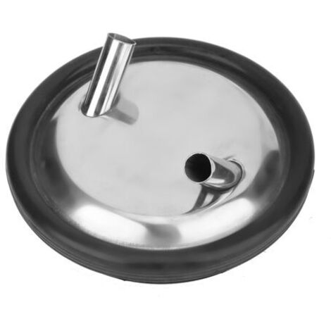 Yctze Couvercle de Seau à Lait en Acier Inoxydable de qualité Supérieure avec Joint pour Machines à Traire, Couvercle à Double Ouverture pour Accès Facile