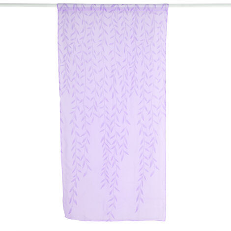 Rideau Transparent pour Chambre à Coucher, Pastorale, pour étude en Saule, en Gaze, Ensembles de Quincaillerie Décoratifs pour Fenêtres de Maison (Violet) (1/5)
