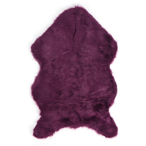 CFTGIW Rugcarpetarea Rugf Mouton de Mouton F F Tapis de Fourrure Entièrement en Peau de Mouton Concevoir Une élégance (Purple) (1/5)