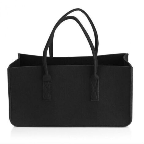 Sac en Feutre,Sac de Courses en Feutre,Panier a Bois,Sac de Plage,Sac buches cheminee,Panier à Linge,Sac de Jardin,Panier de Pique Nique 1 pièce (1/5)