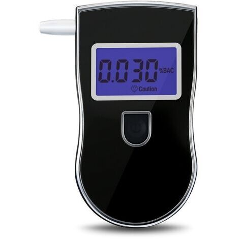 Alcootest Ethylotest Electronique, Professionnel Portable Testeur d'alcool ave Ecran LED d'Affichage Numérique et 5 Embouchures, Capteur à Semi-conducteur Sensibilité (1/5)