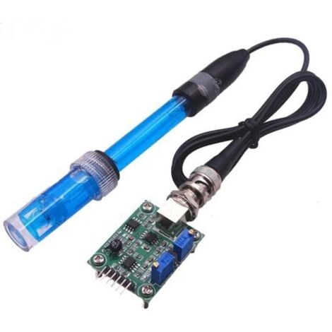Sonde pH BNC pour analyse de l'eau de piscine – Plage de pH 0-14 – Câble 300 cm – Connecteur BNC pour testeur pH