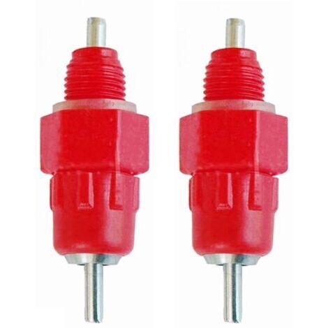 2 Pcs Eau Tetine Poulet Alimentateur Fournitures de Volaille Poule Vis dans le Style (1/5)