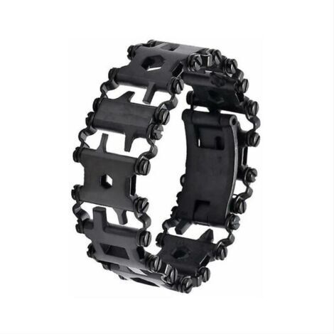 29 en 1 outil multifonction bracelet outil de réparation de tournevis en acier inoxydable noir (1/5)