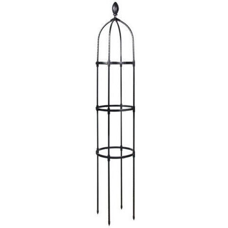 Tuteur de Jardin 145 cm Colonne rosiers Support pour Plantes grimpantes Ø 31.7 cm Obélisque de Jardin (1/5)