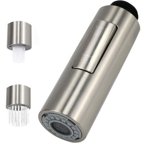 Pommeau de Douche Cuisine Extractible 2 Modes, Robinet à Filetage G1/2 pour Évier de Cuisine (1/5)