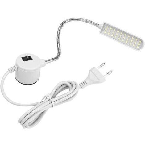 Lampe de Machine à Coudre, Lampe de Travail Magnétique à LED, Lampe de Table à Col de Cygne 6 W, Parfaite pour la Couture, établi, Tour, Perceuse à Colonne, Machiniste, Meuleuse D'établi (1/5)