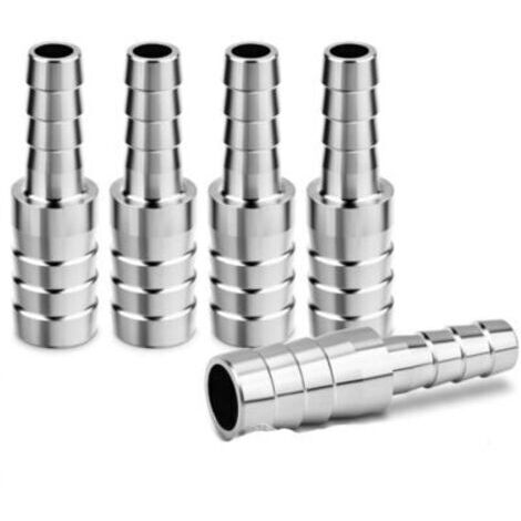 Adaptateur de tuyau en acier inoxydable 304, 14mm à 12mm, lot de 5 – Connecteur pour eau et air (1/5)