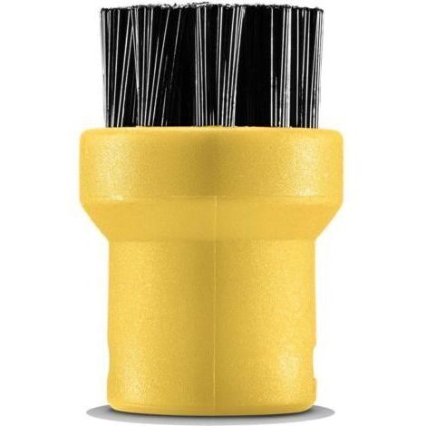 Kit d'accessoires pour brosse ronde pour nettoyeur vapeur Kärcher, noir/jaune (1/5)
