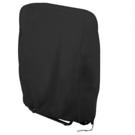 71x20/34x110cm,(Noir), avec sac de rangement,housse de chaise longue pliante en 1 parties, housse Oxford coupe-vent, résistante aux UV et imperméable, adaptée aux chaises de jardin pliantes (1/5)