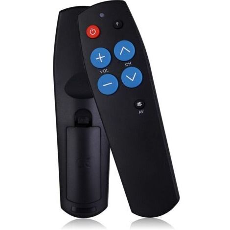 1 télécommande universelle pour téléviseur à gros boutons Télécommande infrarouge de base (1/5)
