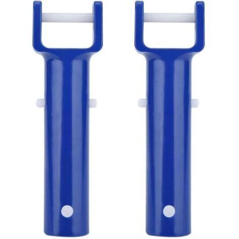 2pcs poignée de tête en v Bleu Piscine v Forme Clip Brosse poignée de la tête de Remplacement Piscine Accessoires (1/5)