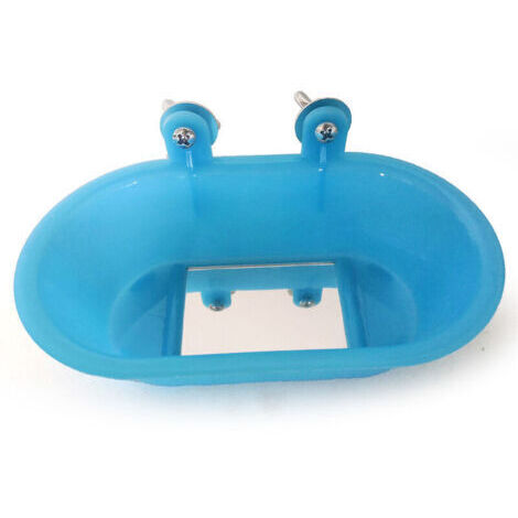 Petite baignoire perroquet jouet miroir baignoire avec miroir adapté à l'oiseau pivoine peau de tigre peut être fixé(miroir (1/5)