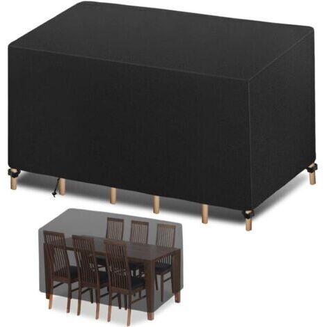 Housses de meubles, housses de meubles de jardin 420D, housses de table d'extérieur bâche imperméable tissu Oxford imperméab (1/5)
