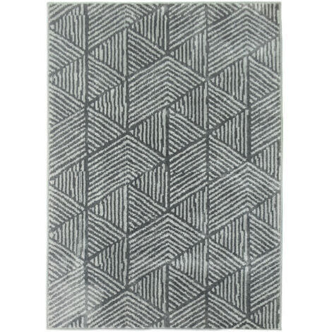 Tapis de salon moderne, lavable, 150 x 80 cm, gris foncé (1/5)