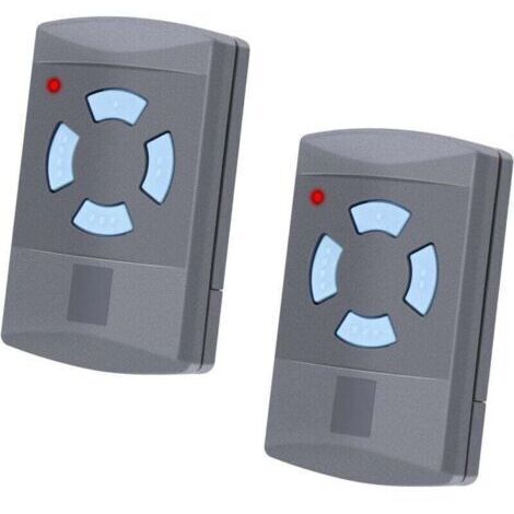 Lot de 2 pièces de rechange pour émetteur portatif Hörmann Ouvre-porte de garage 868,3 MHz 4 canaux Télécommande compatible avec Hörmann HSM4-868, HSE2-868, HS4-868 pour SupraMatic, ProMatic (1/4)