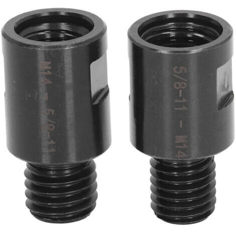 2PCS Adaptateur M10 Filetage Mâle à M14 Femelle pour Meuleuse Adaptateur Meuleuse d'angle Polisseuse Filetage Adaptateur de Foret de Base (1/4)