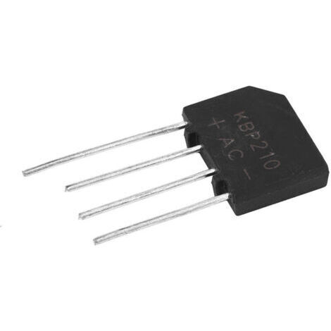 Pont redresseur plat 2A 1000V KBP210 pour circuit électronique (10pcs) (1/4)